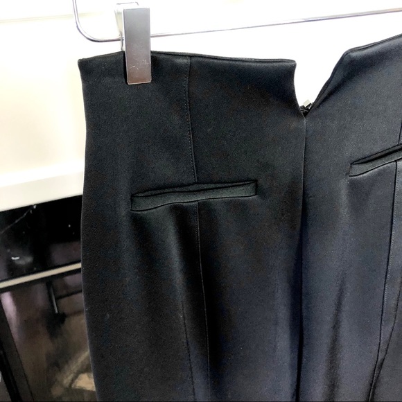 Prabal Gurung V-Front Black Crepe Trouser Pants NWT size 4 - Picture 4 of 7